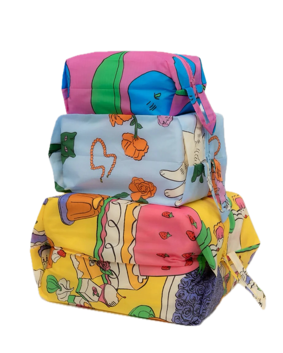 3D zip set baggu - still life