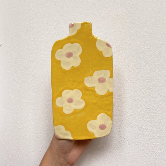 wall vase | yellow flower