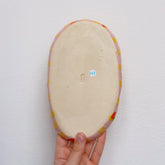 long trinket dish | orange and pink tangerines