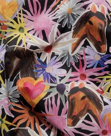 reusable cloth set baggu x jessica williams - horse collage