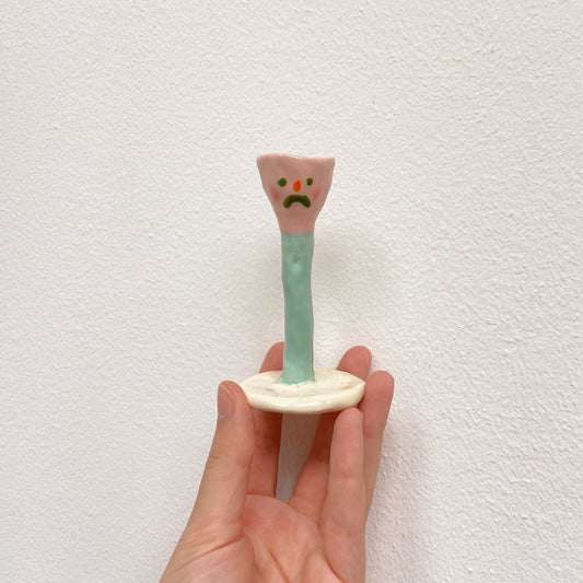 flower buddy | happy sad pink buddy