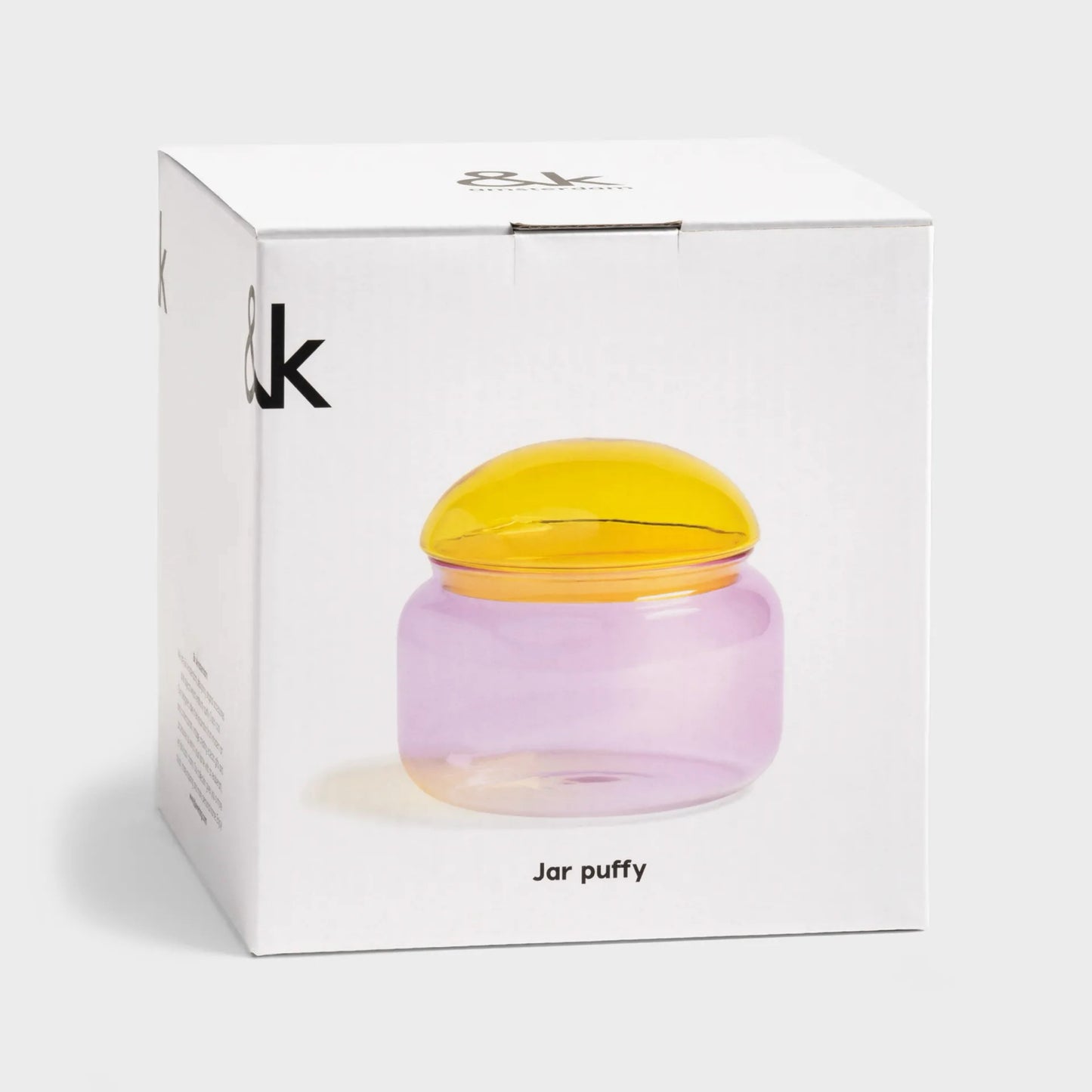 &klevering jar - puffy pink