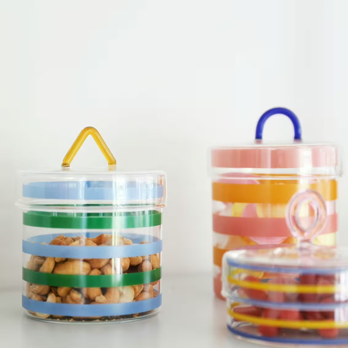 &klevering jar - stripy