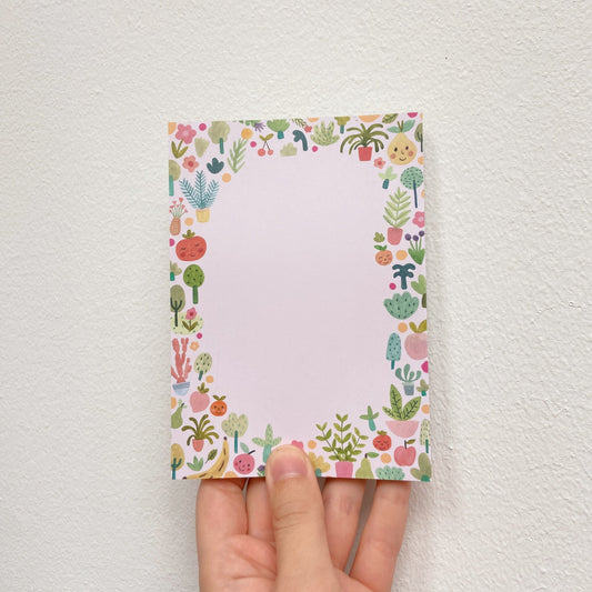 fruity flower notepad