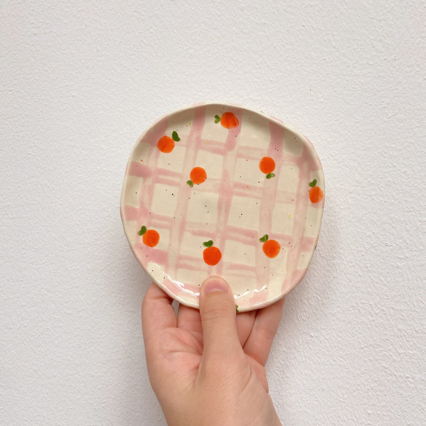 mug + dish | pink tangerine picnic