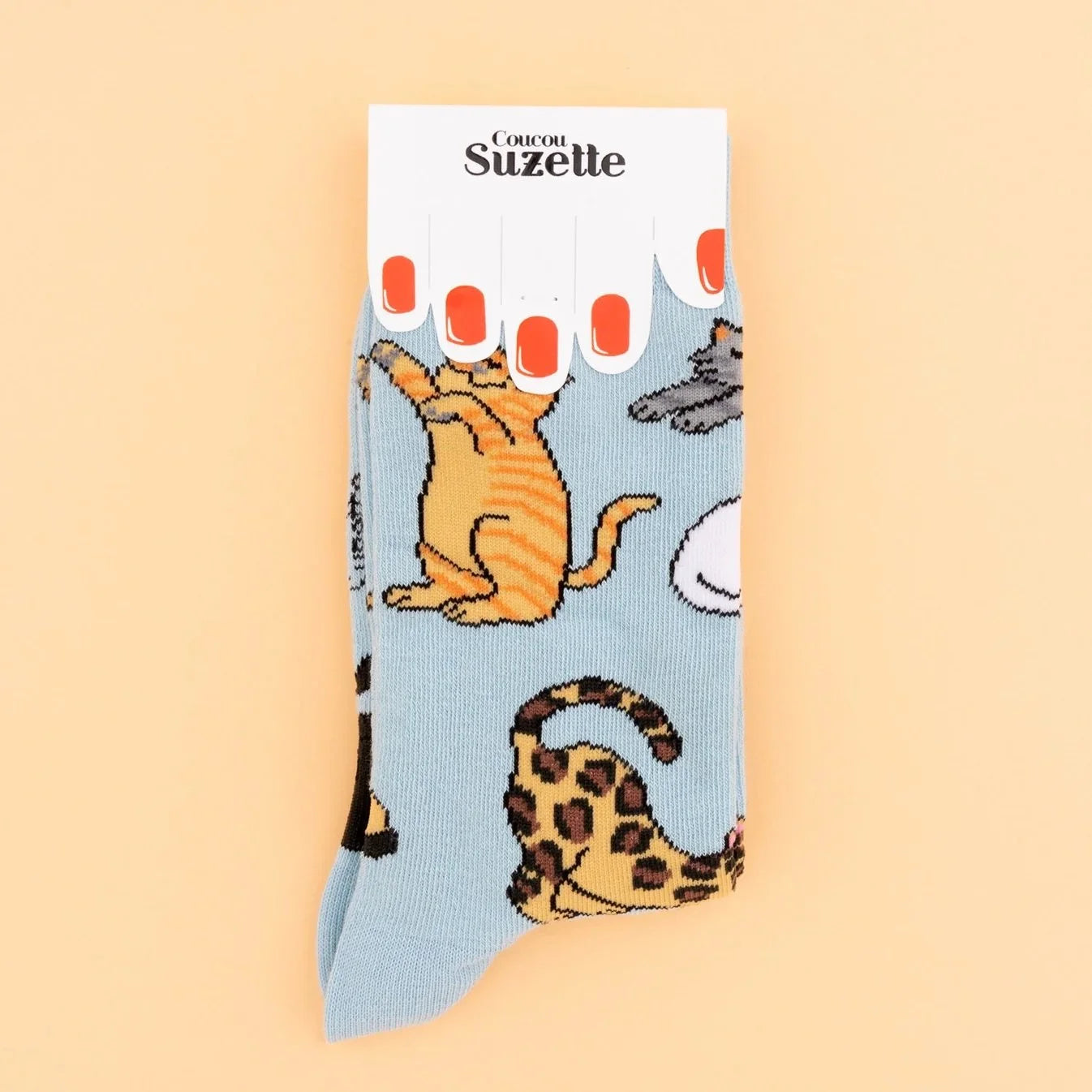 coucou suzette socks - meow