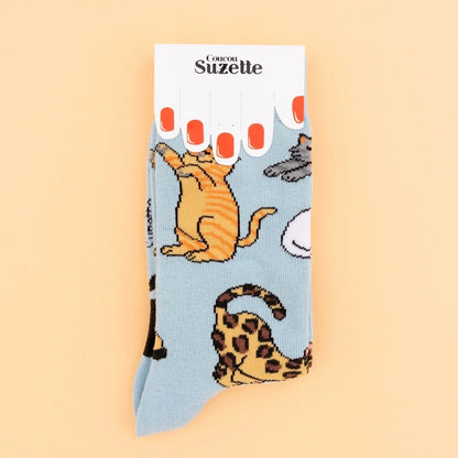 coucou suzette socks - meow