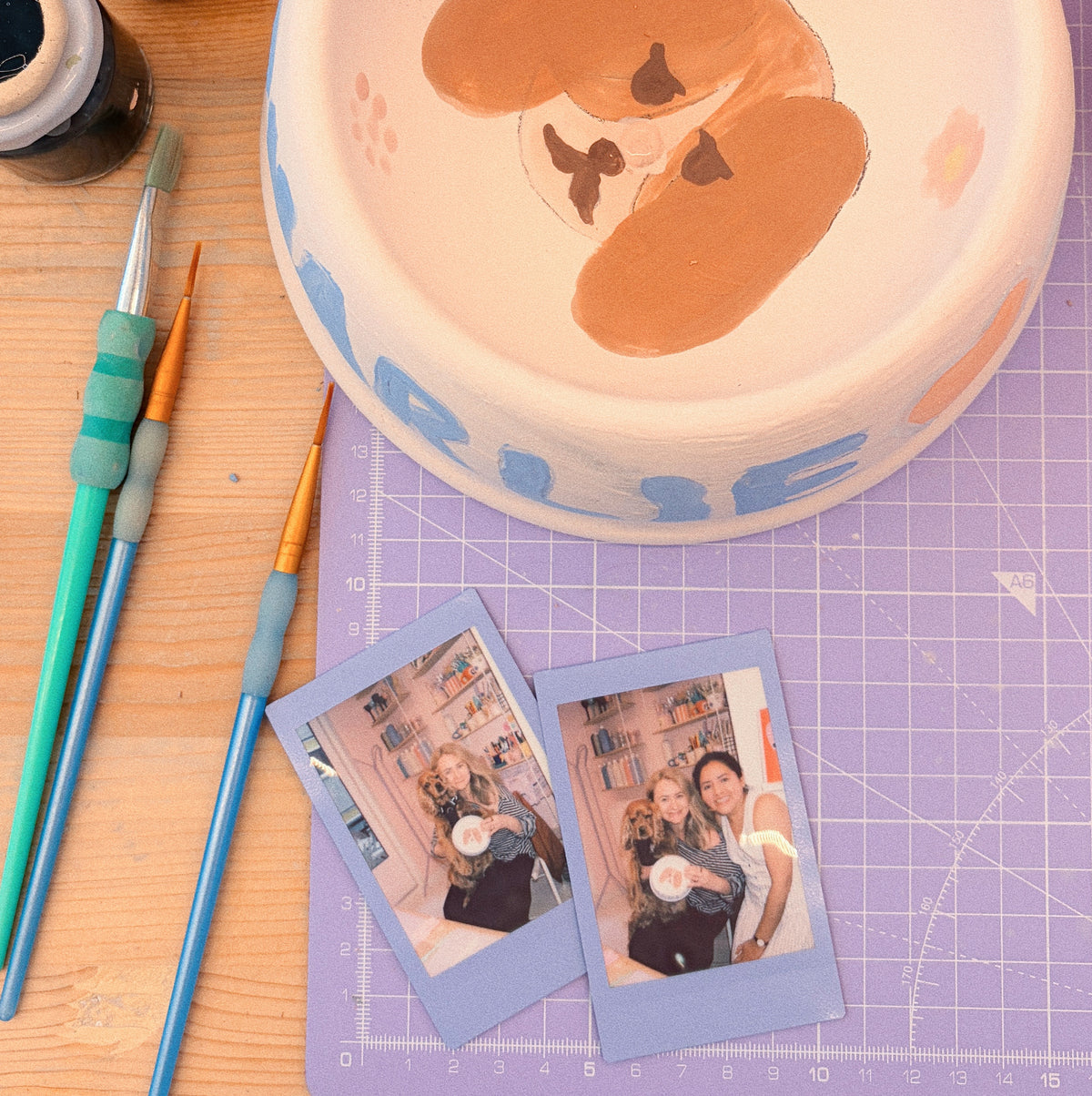 ceramic painting: pet bowl