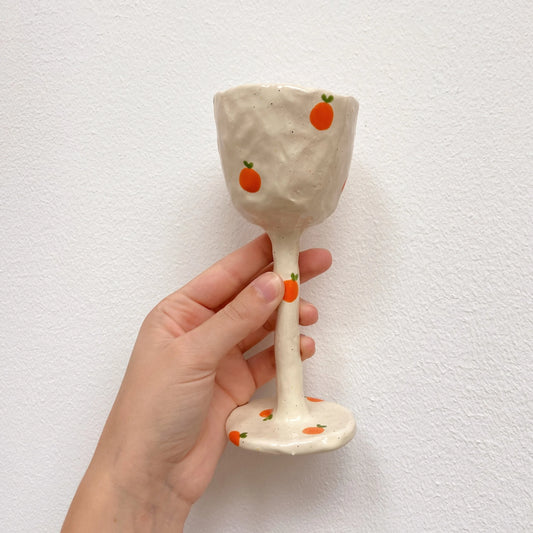 wine cup | tangerine