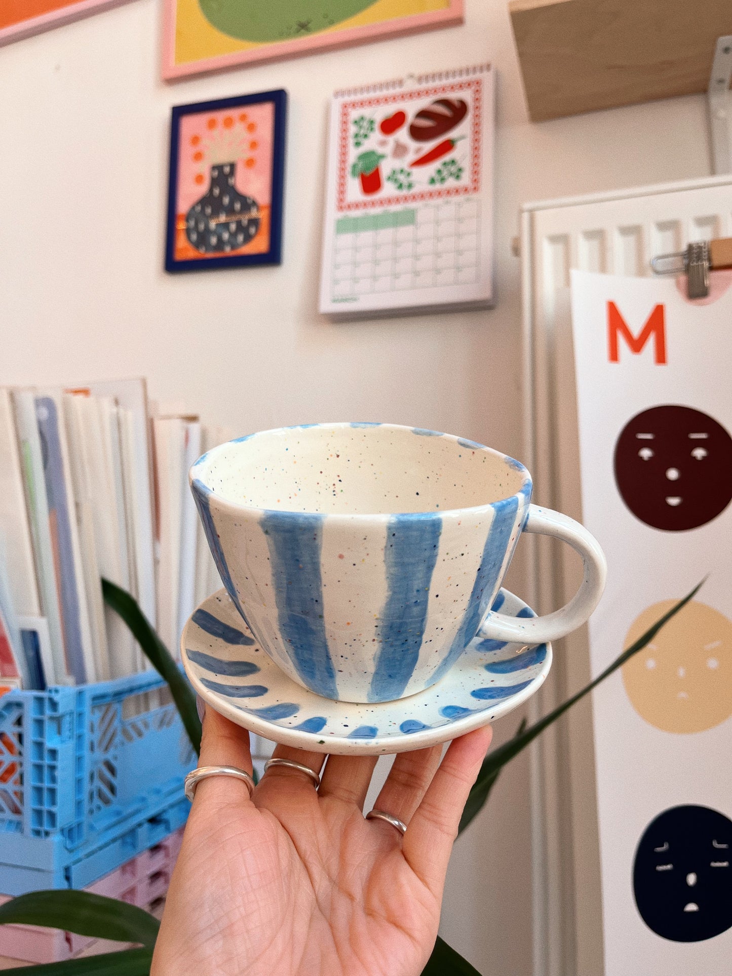 ceramic painting: mug & saucer