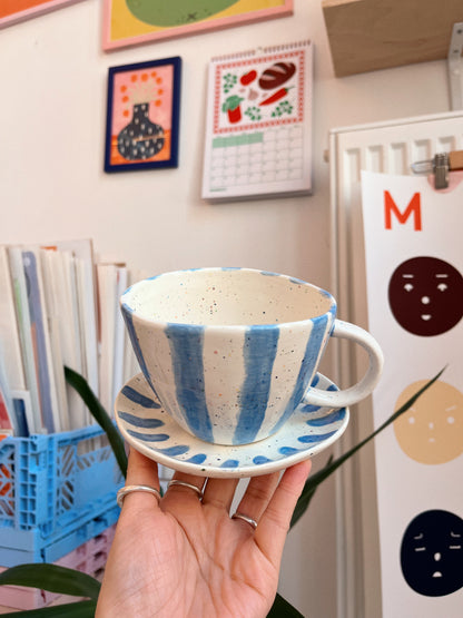 ceramic painting: mug & saucer