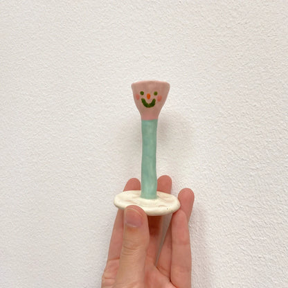 flower buddy | happy sad pink buddy
