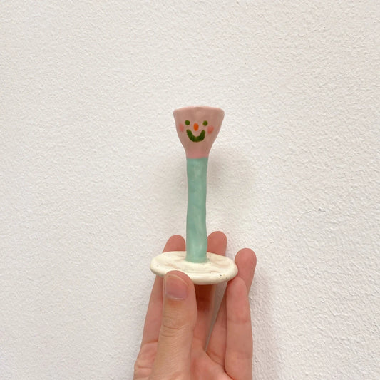 flower buddy | happy sad pink buddy
