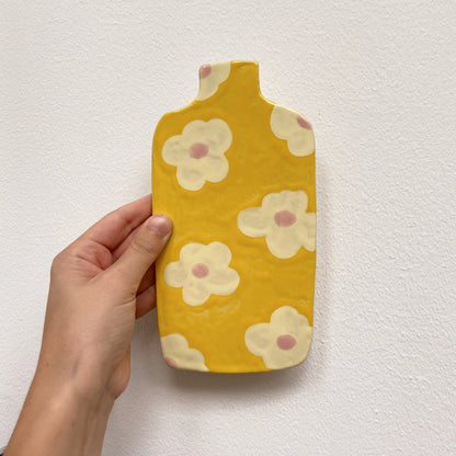 wall vase | yellow flower