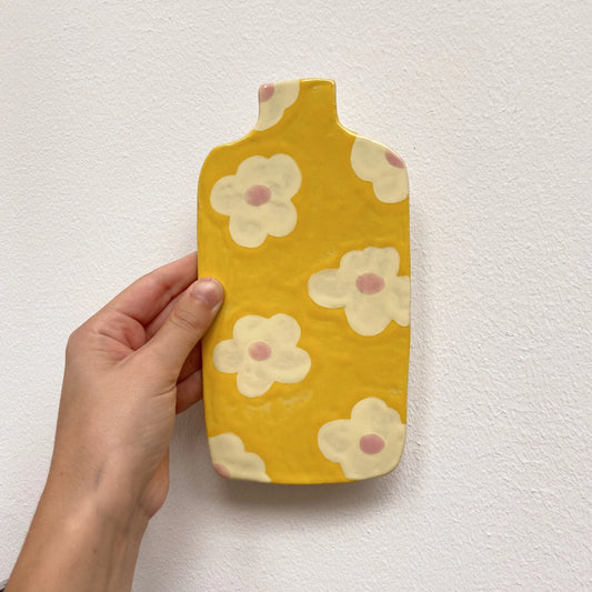 wall vase | yellow flower