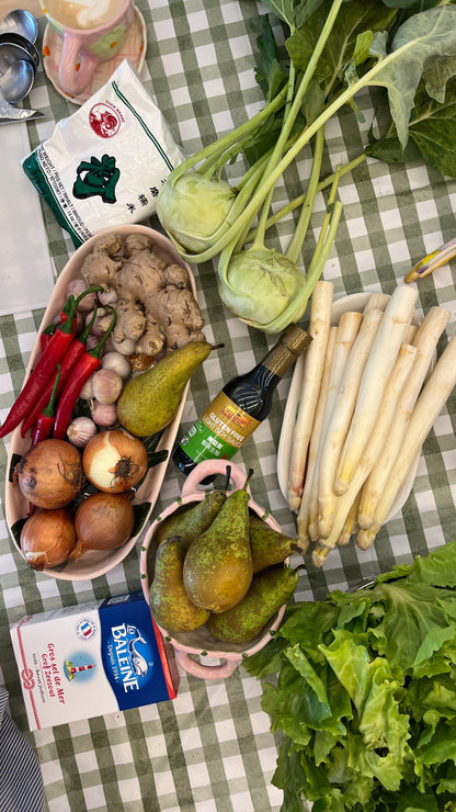 memory jar painting & kimchi making