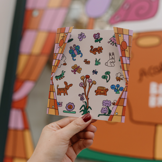 everyone's here - sticker sheet | bethania brigitta x pansy