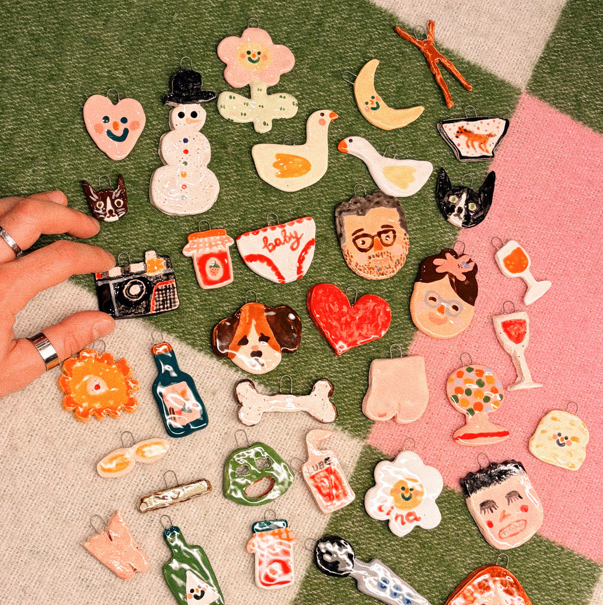 ceramic making: ornaments
