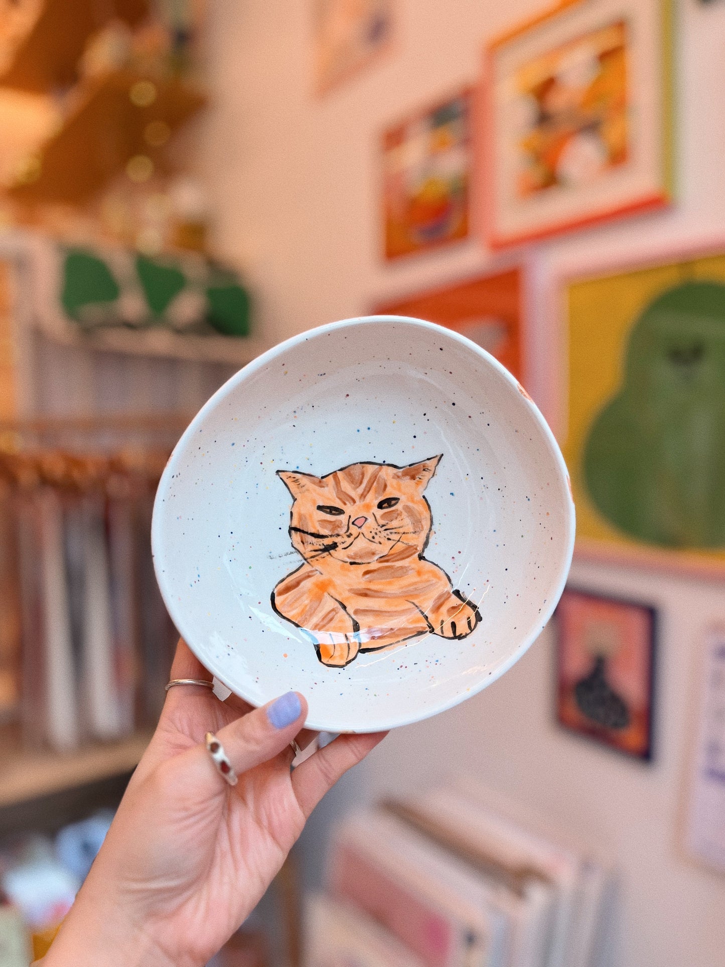 ceramic painting: pet bowl
