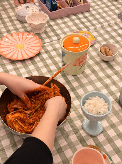 memory jar painting & kimchi making