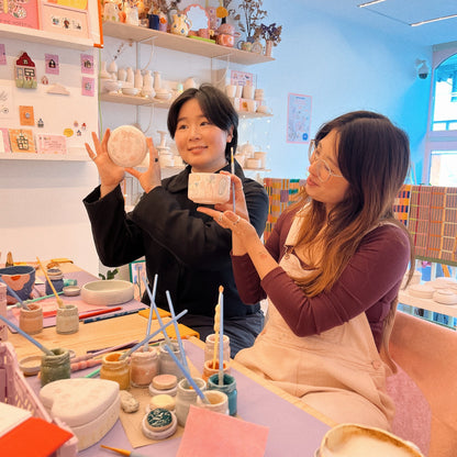 memory jar painting & kimchi making