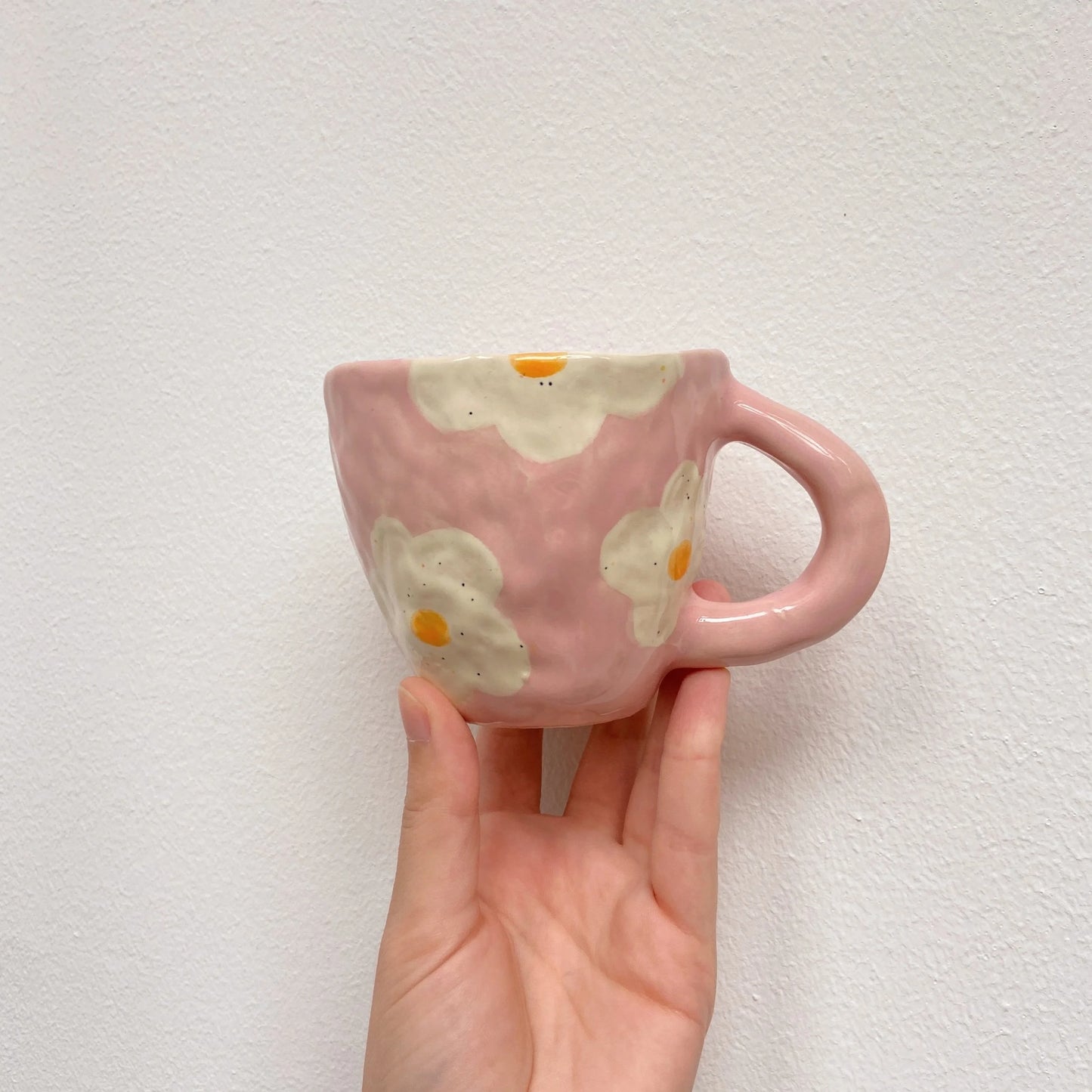mug + dish | daisy flower