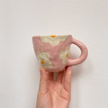mug + dish | daisy flower