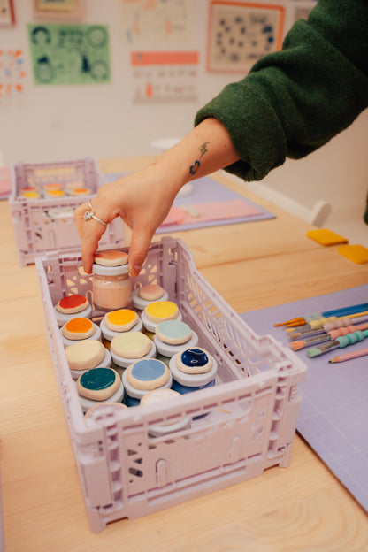 ceramic painting: mug & saucer
