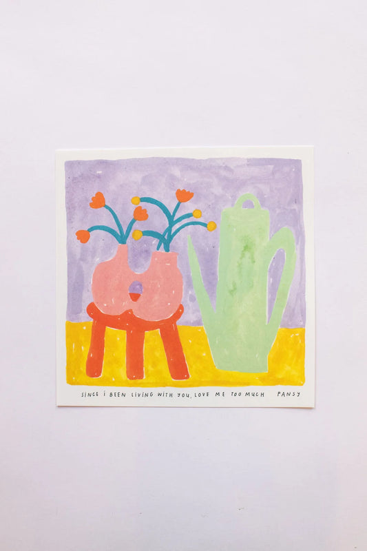 a4 square art print | since i been living with you