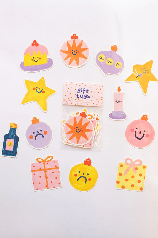 set of 12 gift tags