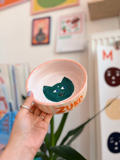 ceramic painting: pet bowl