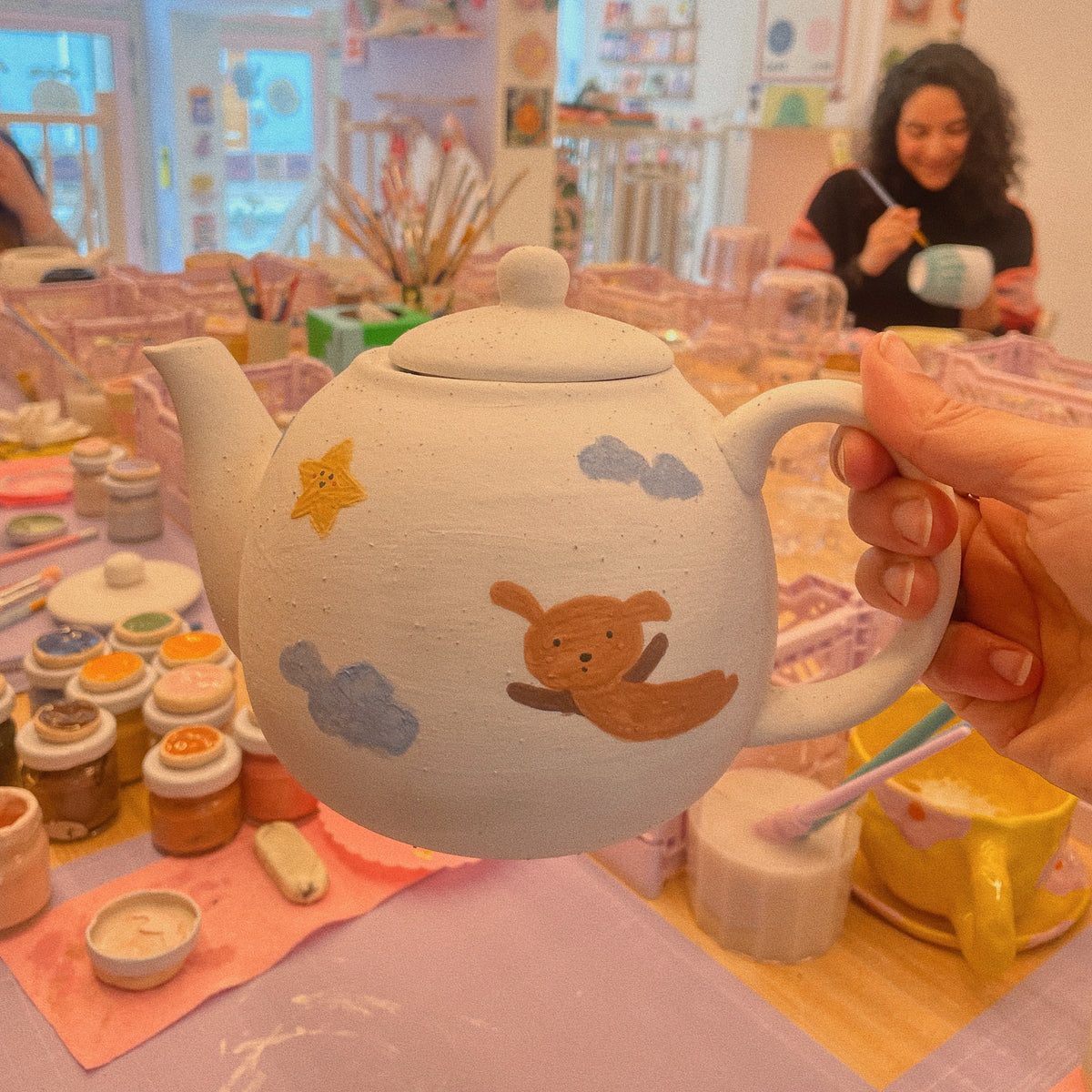 ceramic painting: teapot