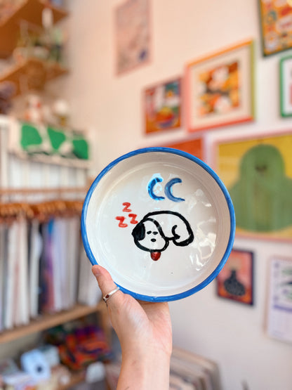 ceramic painting: pet bowl