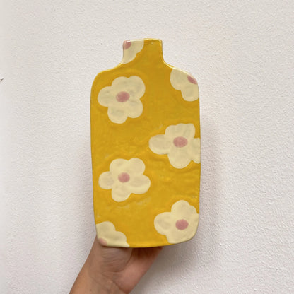 wall vase | yellow flower
