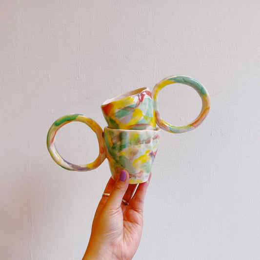 colourful circle mug