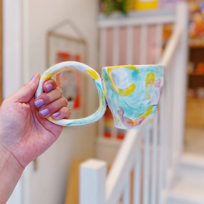 colourful circle mug