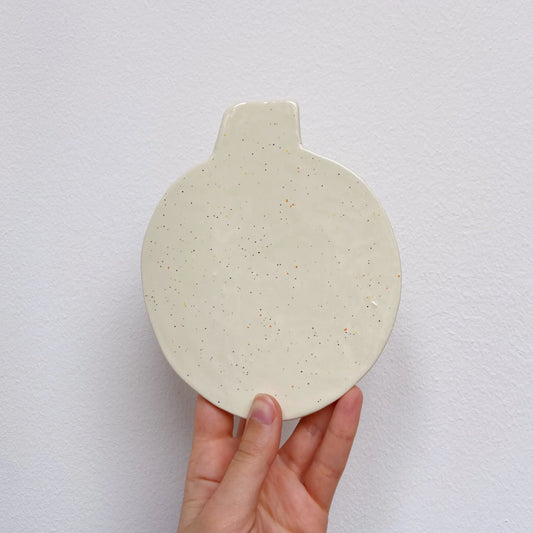 wall vase | white fairy speckle