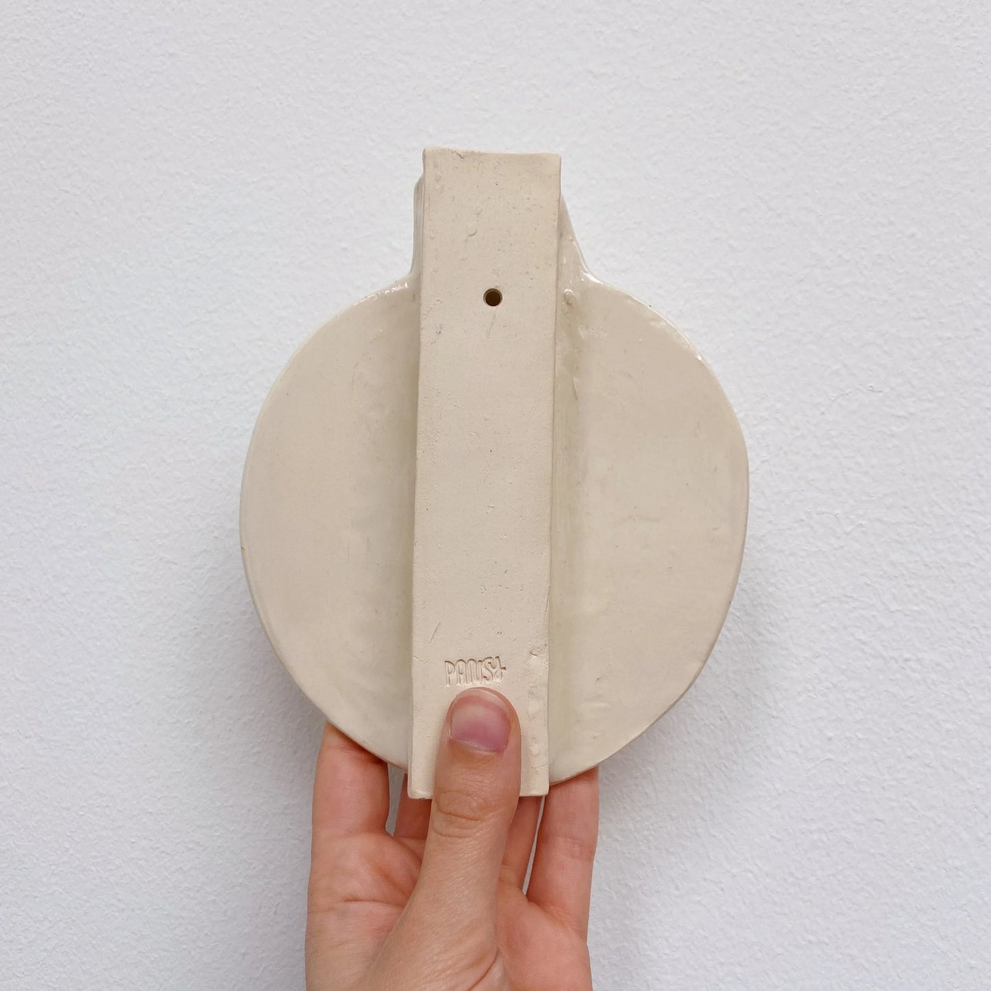 wall vase | white fairy speckle