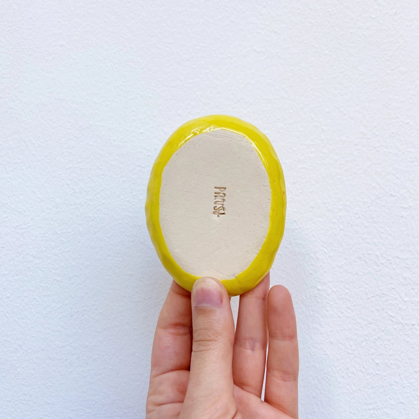 tiny trinket dish | sad yellow tulip