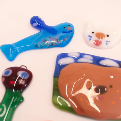tiny glass wall art - lawn bowls | tiny festival