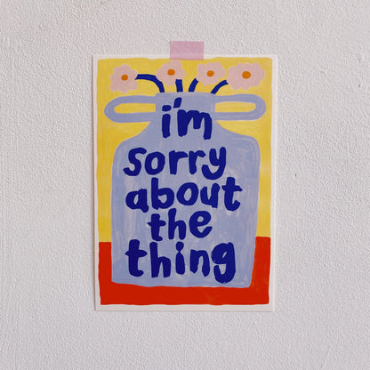 vase feelings | i'm sorry about the thing