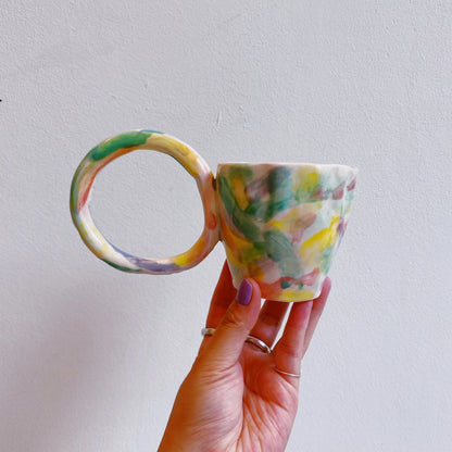 colourful circle mug