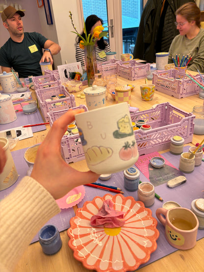 memory jar painting & kimchi making