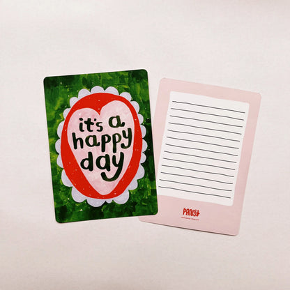 giant postcard | it's a happy day