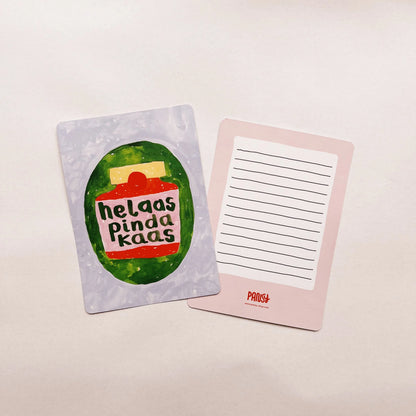 giant postcard | helaas pindakaas