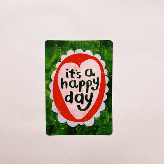 giant postcard | it's a happy day