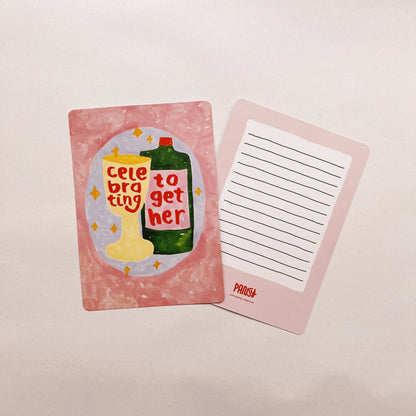 giant postcard | celebrating together