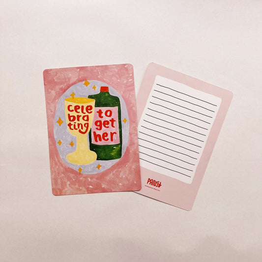 giant postcard | celebrating together