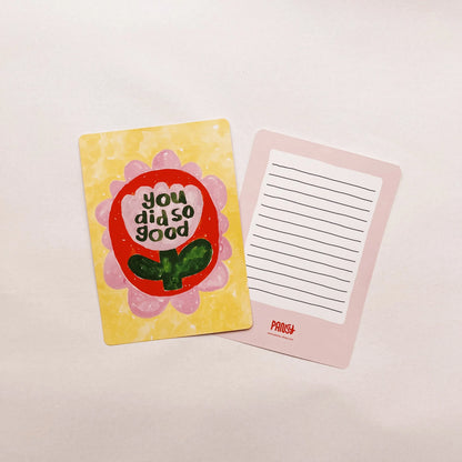 giant postcard | you did so good