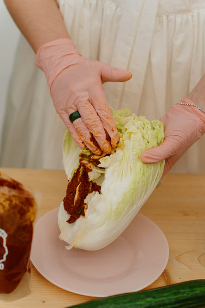 memory jar painting & kimchi making
